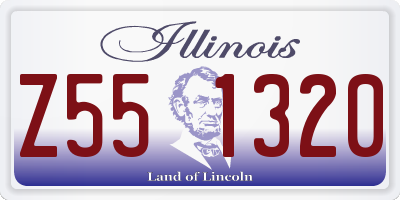 IL license plate Z551320