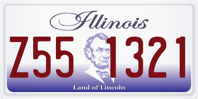 IL license plate Z551321