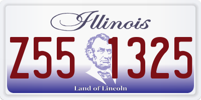 IL license plate Z551325