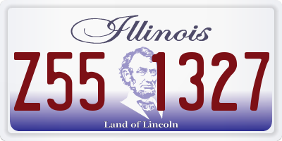 IL license plate Z551327