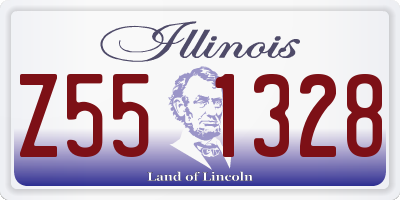 IL license plate Z551328