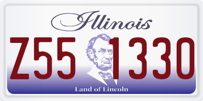 IL license plate Z551330