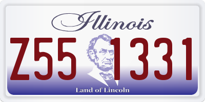 IL license plate Z551331