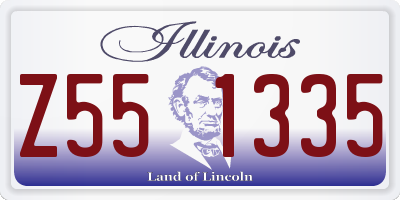 IL license plate Z551335