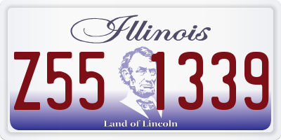 IL license plate Z551339