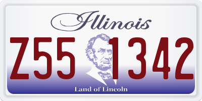 IL license plate Z551342
