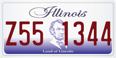 IL license plate Z551344