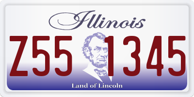 IL license plate Z551345