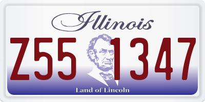 IL license plate Z551347