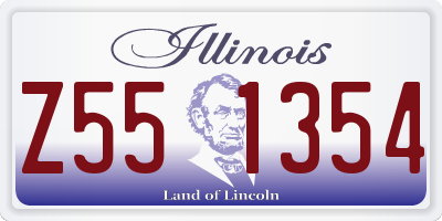 IL license plate Z551354