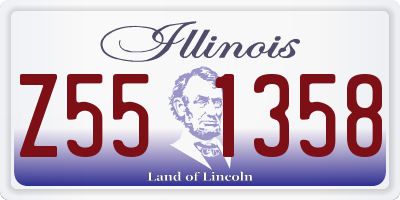 IL license plate Z551358