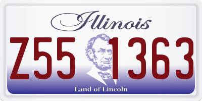 IL license plate Z551363