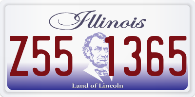 IL license plate Z551365