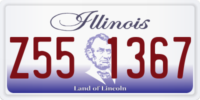 IL license plate Z551367