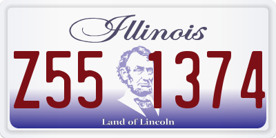 IL license plate Z551374
