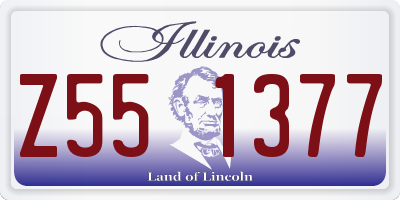IL license plate Z551377