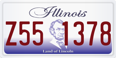 IL license plate Z551378