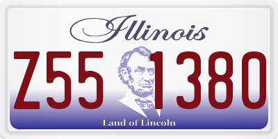 IL license plate Z551380