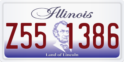 IL license plate Z551386