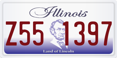 IL license plate Z551397