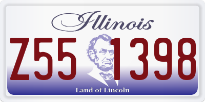 IL license plate Z551398