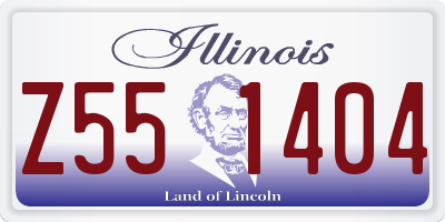 IL license plate Z551404