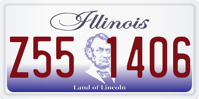IL license plate Z551406