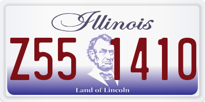 IL license plate Z551410