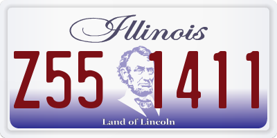 IL license plate Z551411