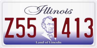 IL license plate Z551413