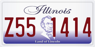 IL license plate Z551414
