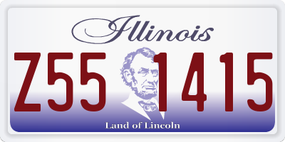 IL license plate Z551415