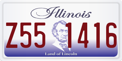 IL license plate Z551416