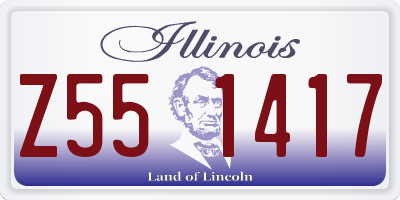 IL license plate Z551417