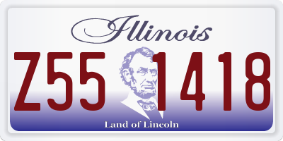 IL license plate Z551418