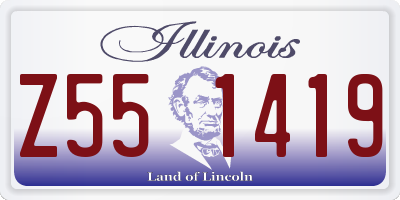 IL license plate Z551419