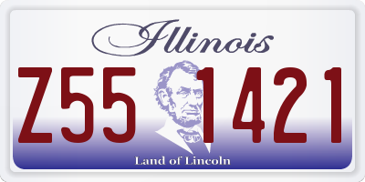 IL license plate Z551421