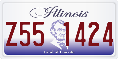 IL license plate Z551424