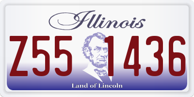 IL license plate Z551436
