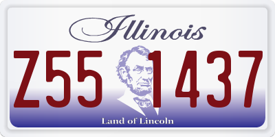 IL license plate Z551437