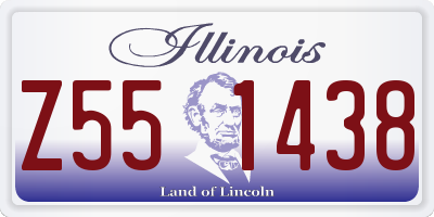 IL license plate Z551438