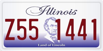 IL license plate Z551441