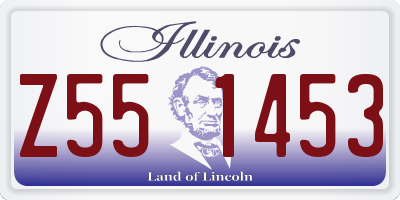 IL license plate Z551453