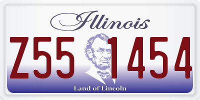 IL license plate Z551454