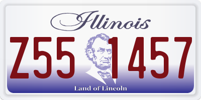 IL license plate Z551457