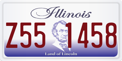 IL license plate Z551458