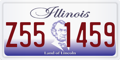 IL license plate Z551459