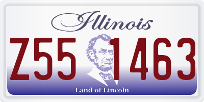 IL license plate Z551463