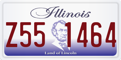 IL license plate Z551464