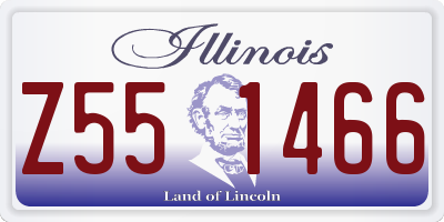 IL license plate Z551466